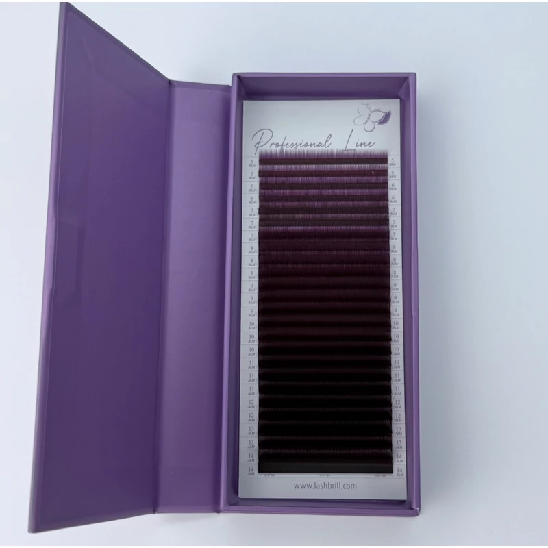 Ombre lila B mix 25 soros műszempilla 