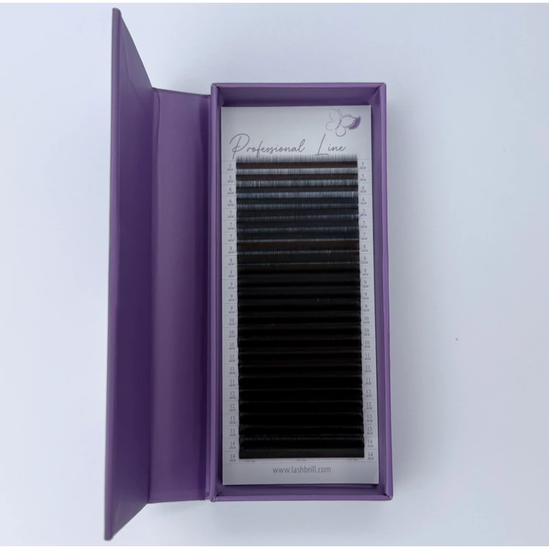 Ombre kék B mix 25 soros műszempilla 